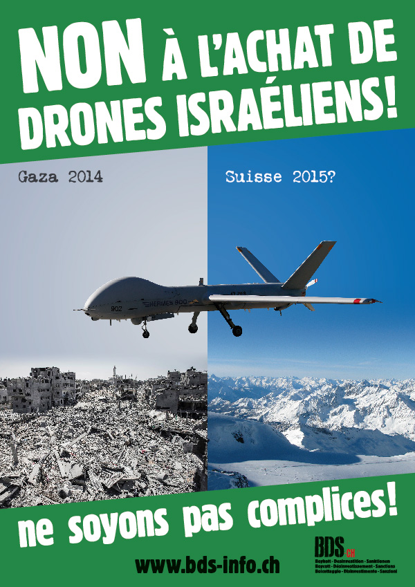 affiche campagne drones suisse