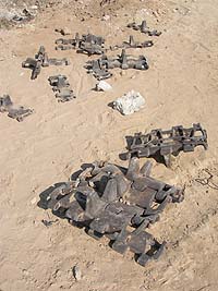 vestiges de tanks - Gaza 2005 ©CUP