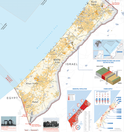 gaza blocade map - ocha 2009